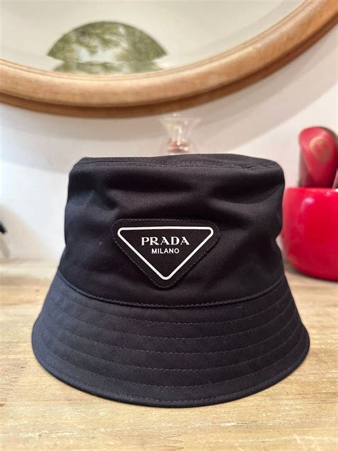 prada cappello canvas|Prada Hats for Women .